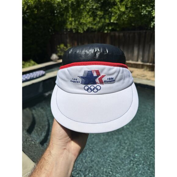 Vintage 1984 Los Angeles Olympics Visor Hat - Picture 1 of 6